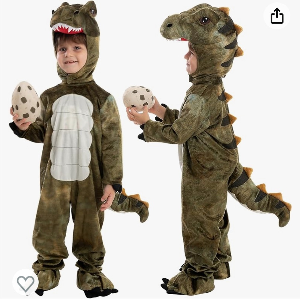 Realistic T-Rex Dinosaur Costume (Halloween Dress Up) Kids Size 3-4